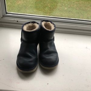 Short Navy Blue Ugg boots.